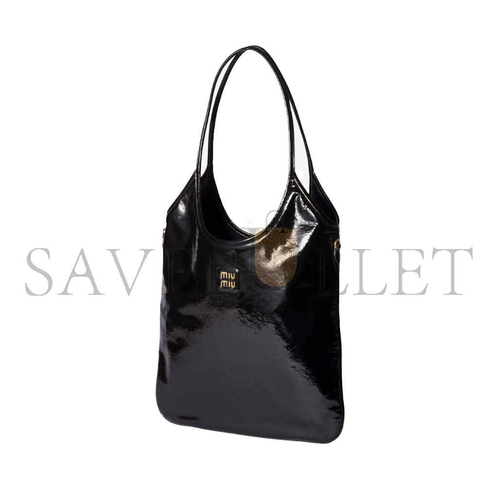 MIU MIU IVY NAPLAK PATENT LEATHER SHOULDER BAG 5BG231 (40*35cm)